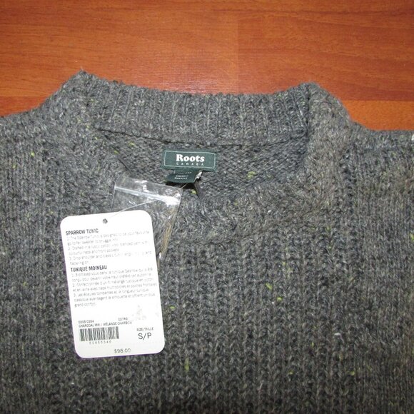 ROOTS Sparrow Tunic Sweater - Sz S - NEW - Picture 4 of 10